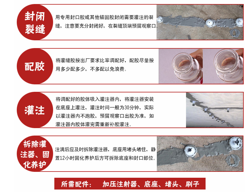 灌缝胶如何施工？有哪些注意事项？