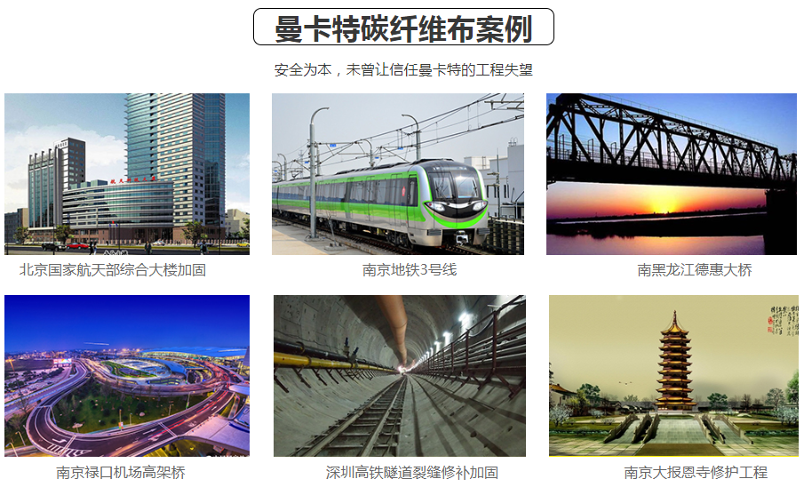 这些工程都在用曼卡特碳纤维布，你约吗？
