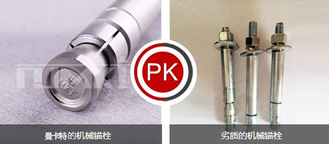 曼卡特后扩底锚栓扎实的做工！